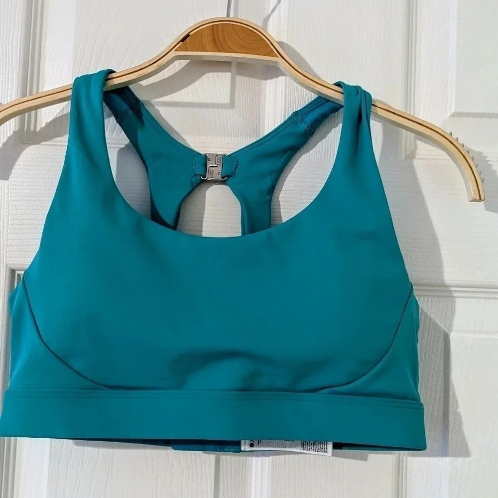 Athleta Teal Green Sports Bra Activewear Medium Impact‎ Size Small NWOT